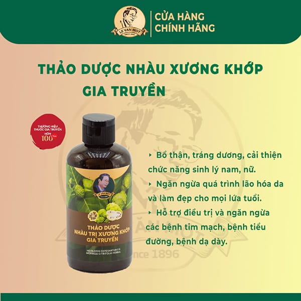 Thảo dược nhàu trị xương khớp gia truyền