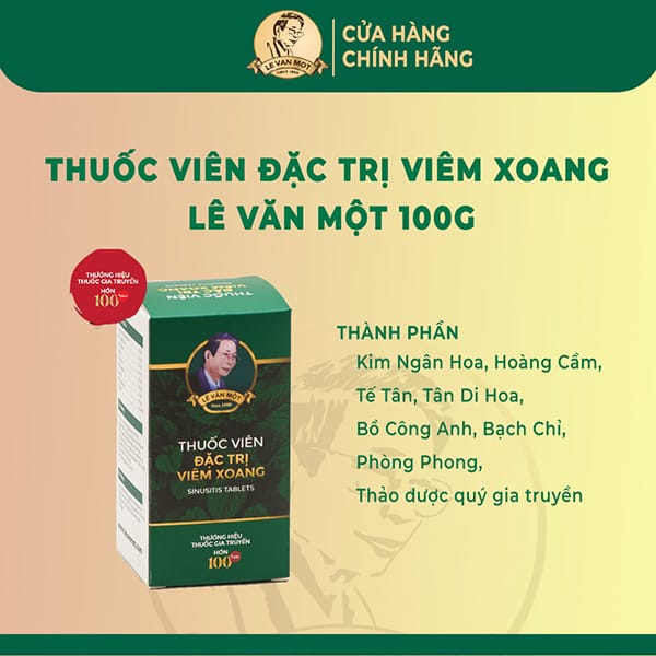 THUỐC VIÊN TRỊ VIÊM XOANG 100G - Ảnh 3